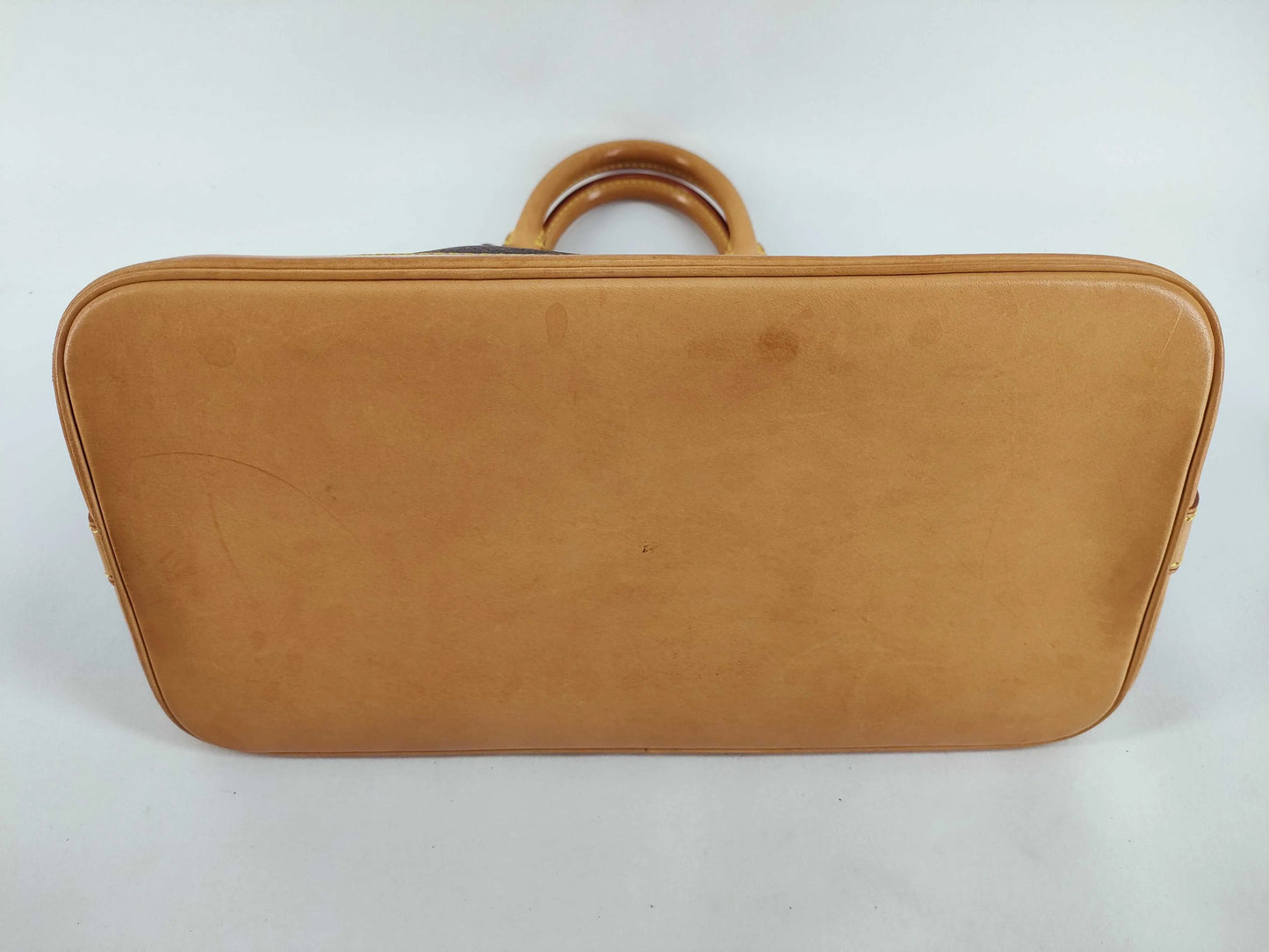 Louis Vuitton Vintage Alma Monogram Canvas, Brown, Canvas, Handbag