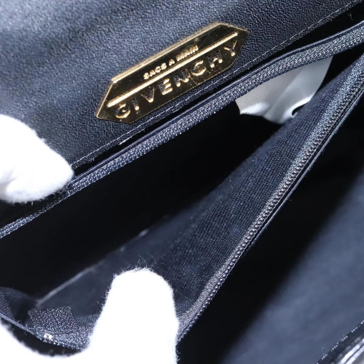 Givenchy Vintage Leather, Black, Leather, Handbag