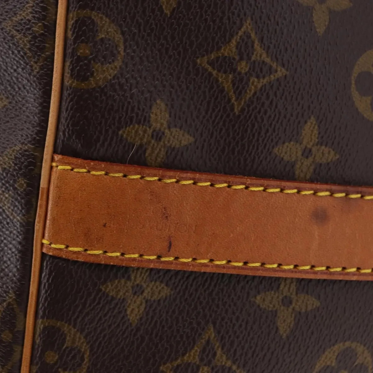 Louis Vuitton Keepall Bandoulière Monogram, Brown, Canvas, Travel Bag