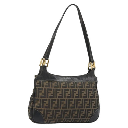 Fendi Chef Hobo Zucca Canvas, Brown, Canvas, Shoulder Bag
