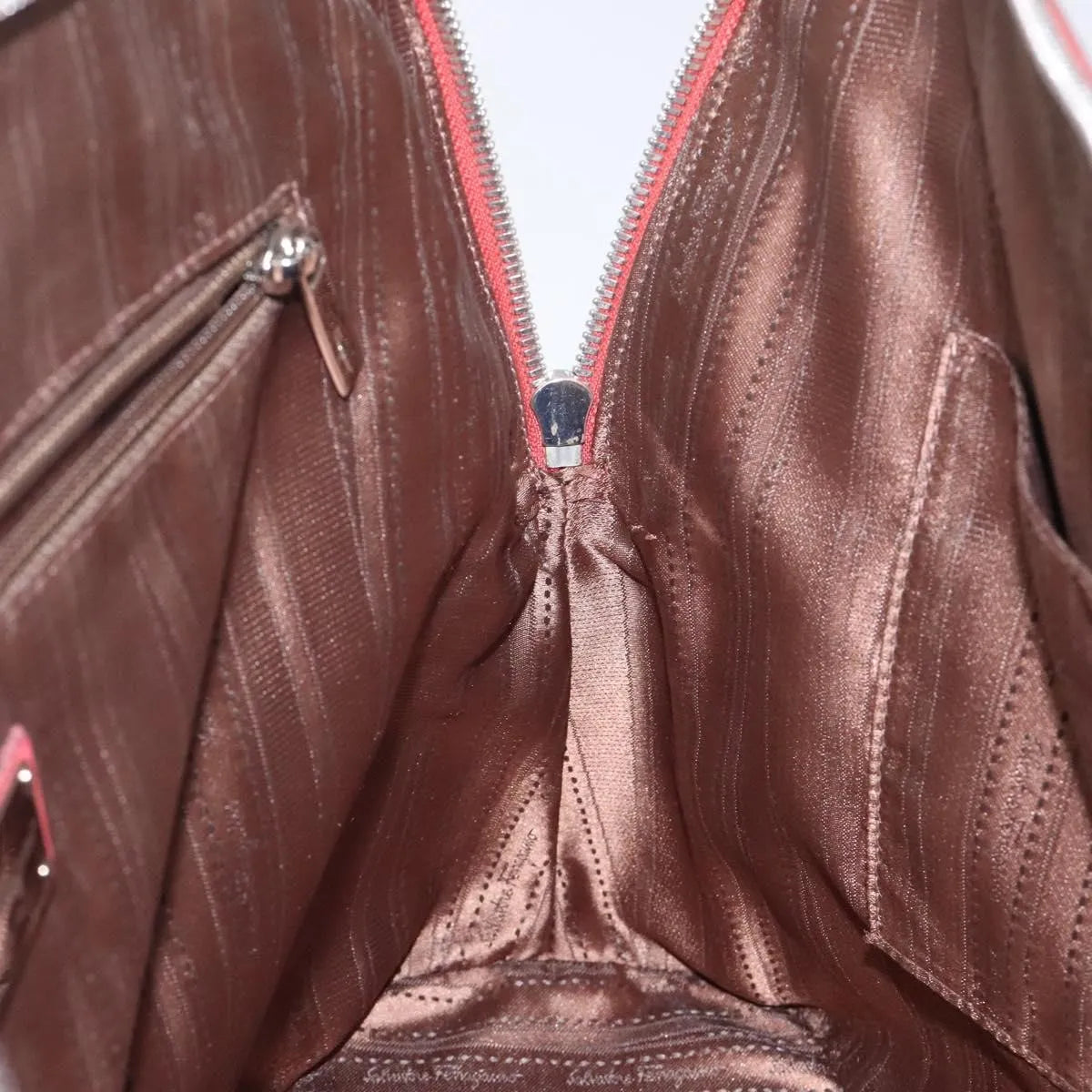 Salvatore Ferragamo Gancini Leather, Pink, Leather, Handbag