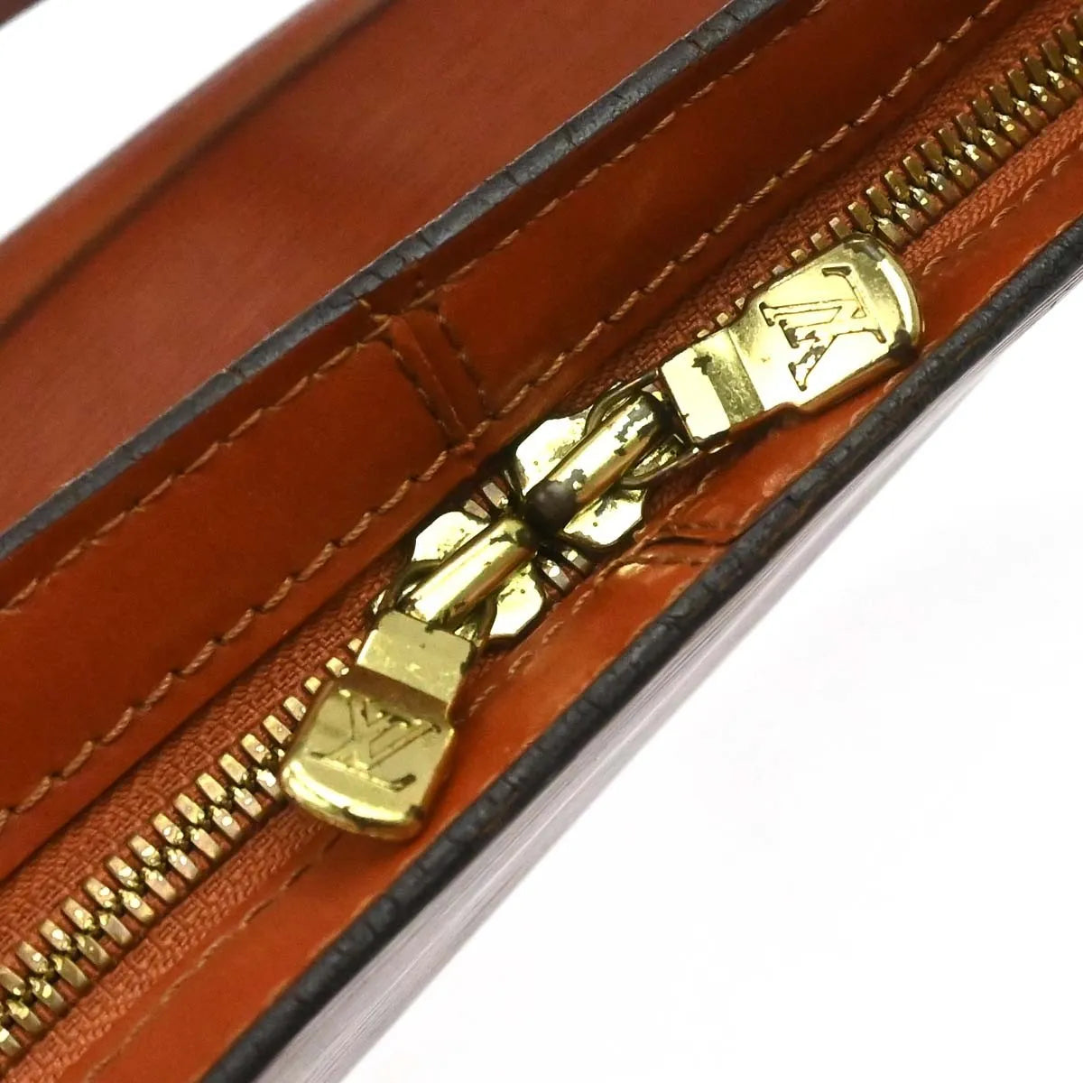 Louis Vuitton Lussac Epi Leather, Brown, Leather, Shoulder Bag