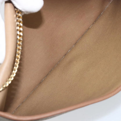 Christian Dior Vintage Honeycomb chain Canvas, Beige, Canvas, Shoulder Bag