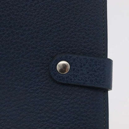 Hermes Agenda Cover Epsom, Navy, Leather, Clutch