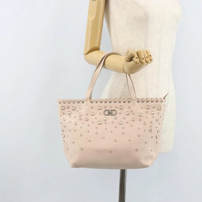 Salvatore Ferragamo Gancini Leather, Pink, Leather, Handbag