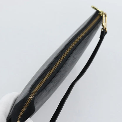 Louis Vuitton Pochette Accessoires Epi, Black, Leather, Clutch