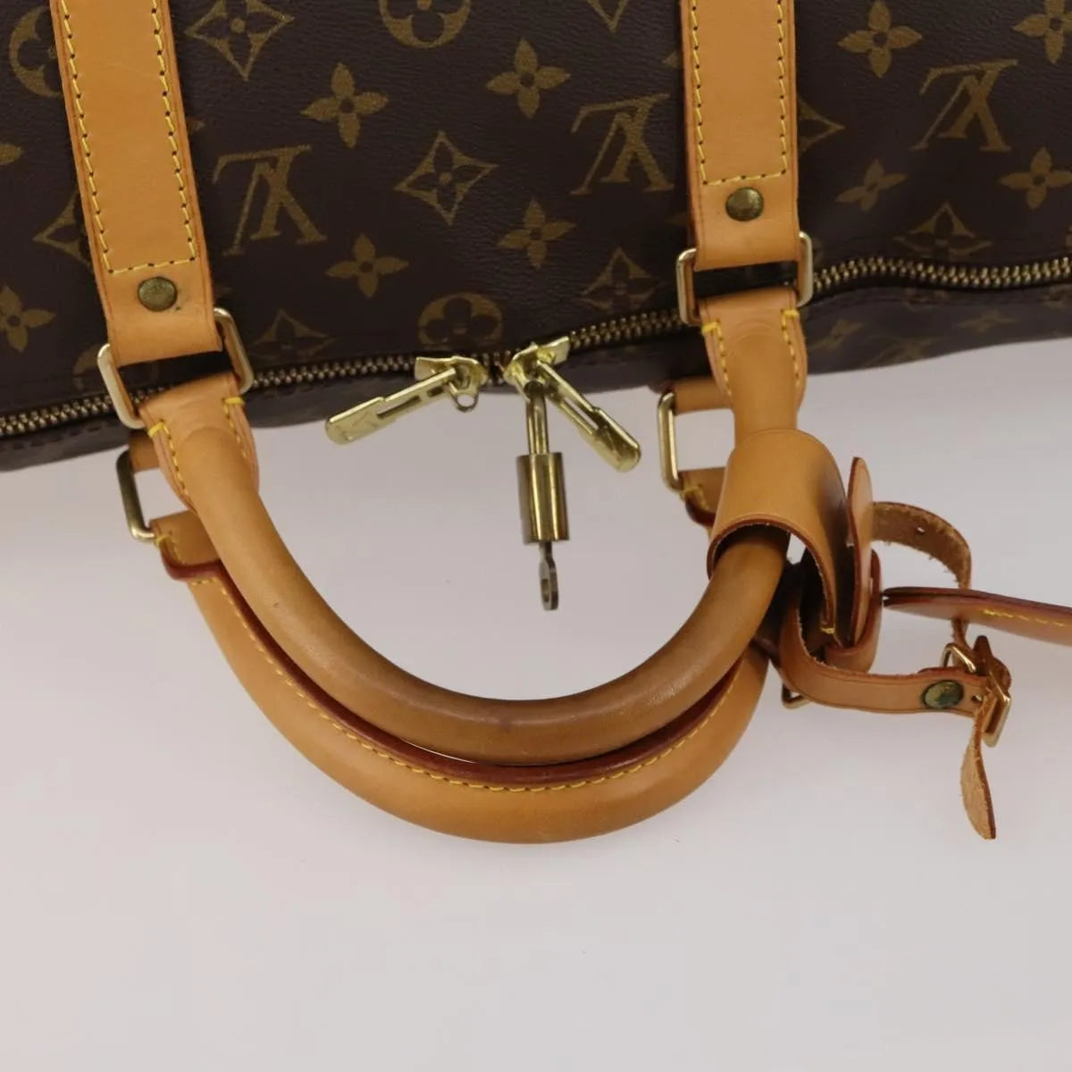 Louis Vuitton Keepall Bandouliere Monogram Canvas, Brown, Canvas, Travel Bag