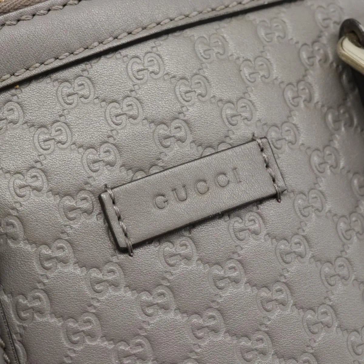 Gucci Convertible Dome Satchel Microguccissima Leather, Gray, Leather, Handbag