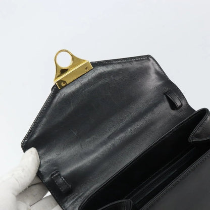 Salvatore Ferragamo Vintage Leather, Black, Leather, Handbag