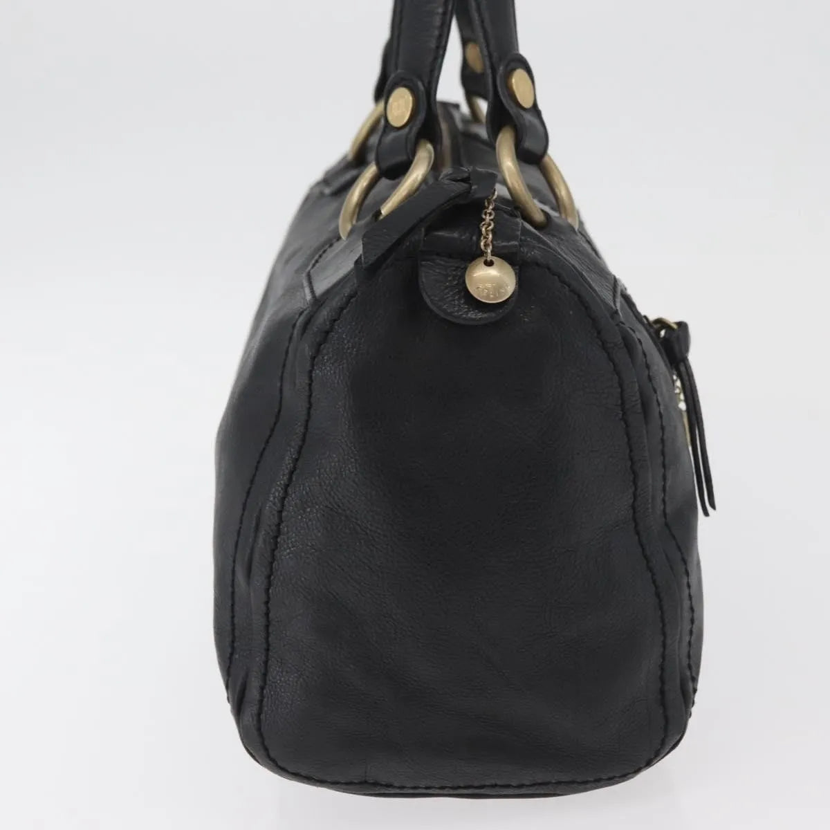Celine vintage Leather, Black, Leather, Handbag