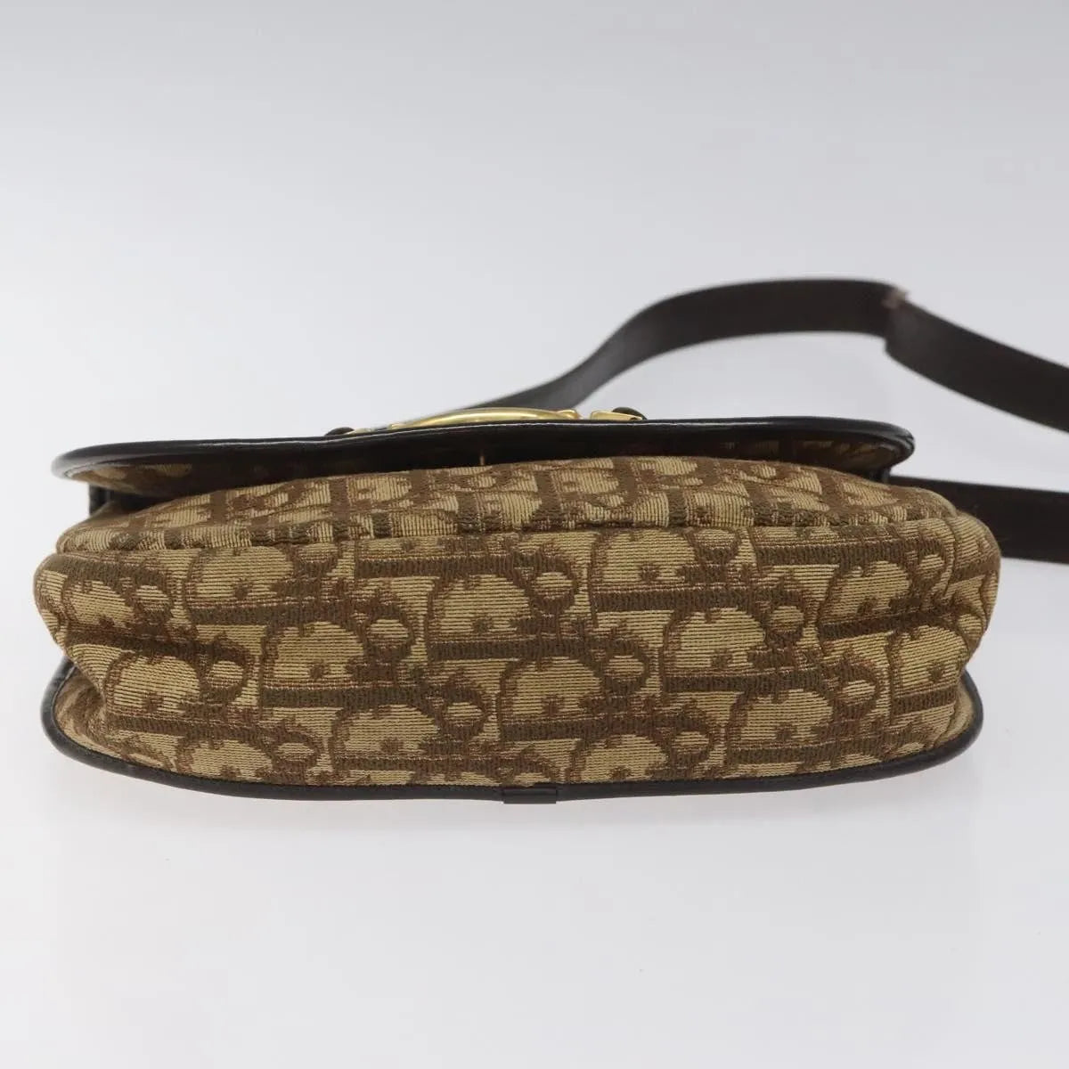 Christian Dior Vintage Trotter Canvas, Brown, Canvas, Shoulder Bag
