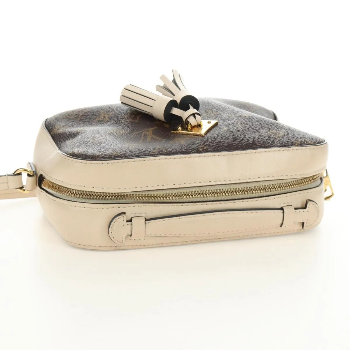 Louis Vuitton Saintonge Monogram Canvas with Leather, Brown, Canvas, Shoulder Bag