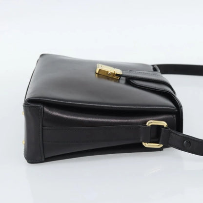 Gucci Vintage Leather, Black, Leather, Shoulder Bag