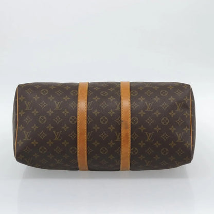 Louis Vuitton Keepall Monogram, Brown, Canvas, Travel Bag