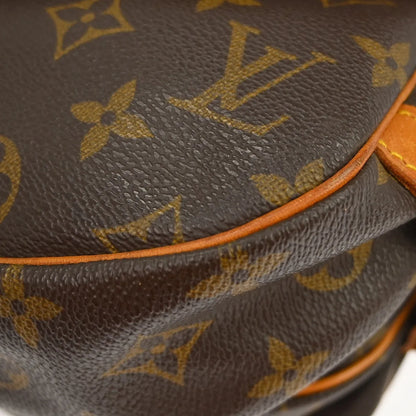 Louis Vuitton Saumur Monogram, Brown, Canvas, Shoulder Bag