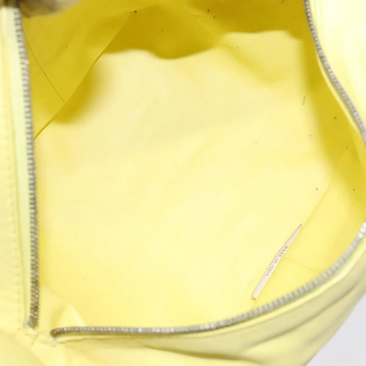 Bottega Veneta Double Knot Hobo Leather, Yellow, Leather, Handbag