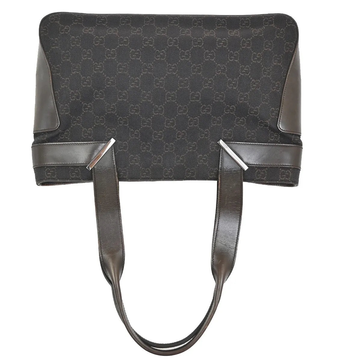 Gucci Vintage GG Coated Canvas, Brown, Canvas, Shoulder Bag