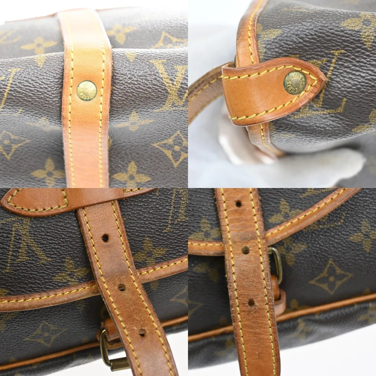 Louis Vuitton Saumur Monogram Canvas, Brown, Canvas, Shoulder Bag