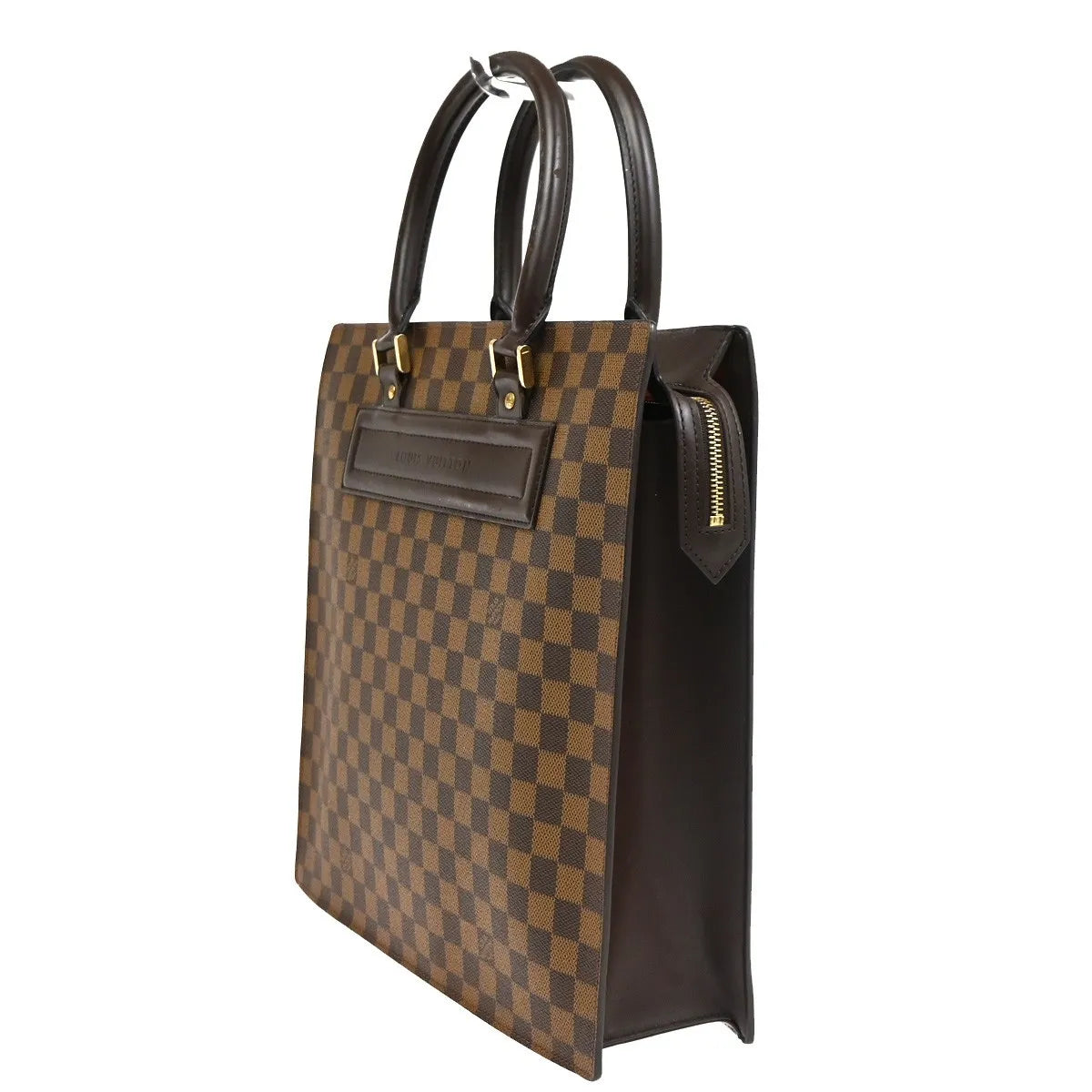 Louis Vuitton Venice Sac Plat Damier, Brown, Canvas, Tote Bag
