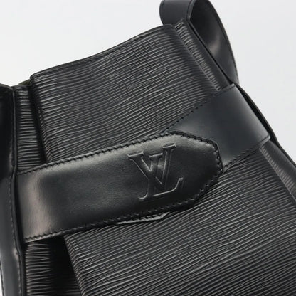 Louis Vuitton Vintage Sac d'Epaule Handbag Epi, Black, Leather, Shoulder Bag