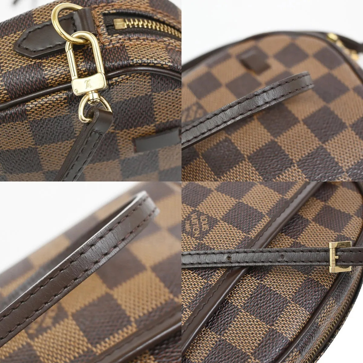 Louis Vuitton Ipanema Pochette Damier, Brown, Canvas, Clutch