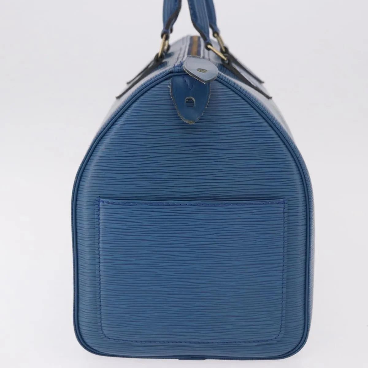 Louis Vuitton Speedy Epi Leather, Blue, Leather, Handbag