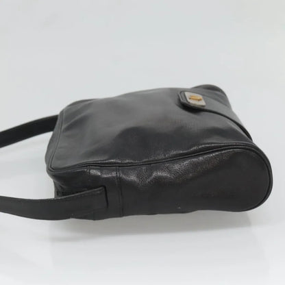 Christian Dior Vintage Leather, Black, Leather, Shoulder Bag