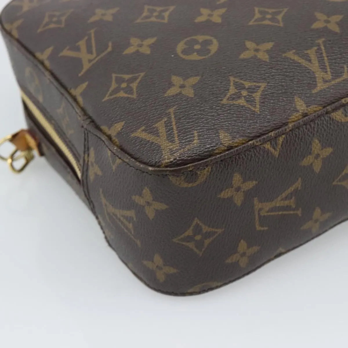 Louis Vuitton Spontini Monogram Canvas, Brown, Canvas, Handbag
