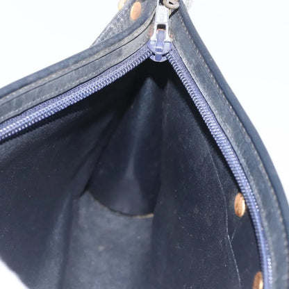 Christian Dior Vintage Trotter Canvas, Navy, Canvas, Shoulder Bag