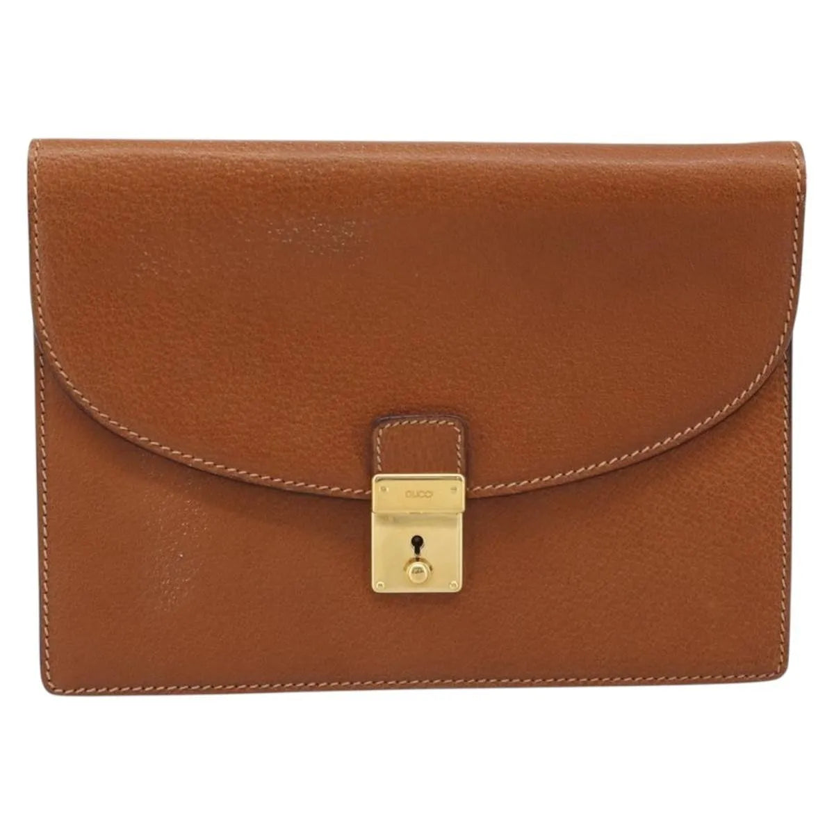 Gucci Vintage clutch Leather, Brown, Leather, Clutch
