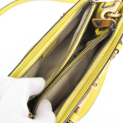 Gucci Bright Bit Convertible Tote Patent leather, Yellow, Patent Leather, Handbag
