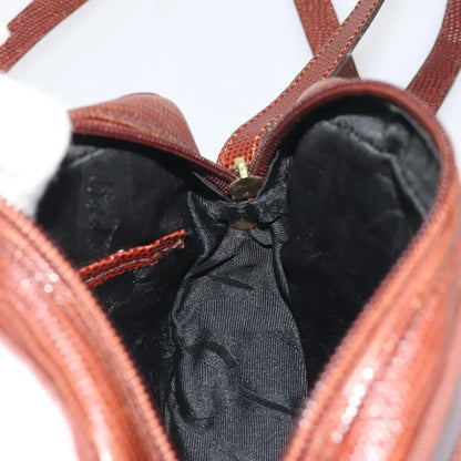 Salvatore Ferragamo Vara Bow camera Leather, Brown, Leather, Shoulder Bag