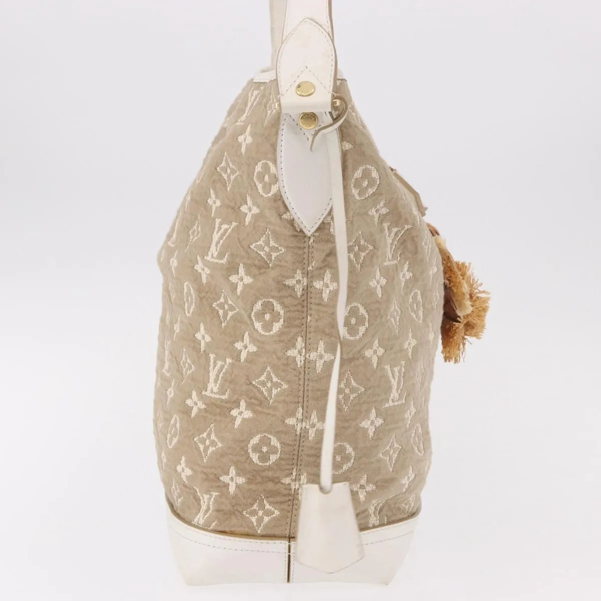 Louis Vuitton Besace Handbag Monogram Sabbia, Beige, Canvas, Shoulder Bag