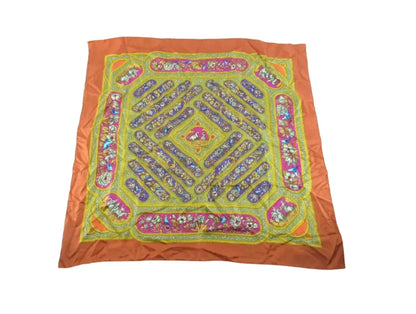 Hermes Carré 90 Silk multicolor, Multicolour, Silk, Scarf