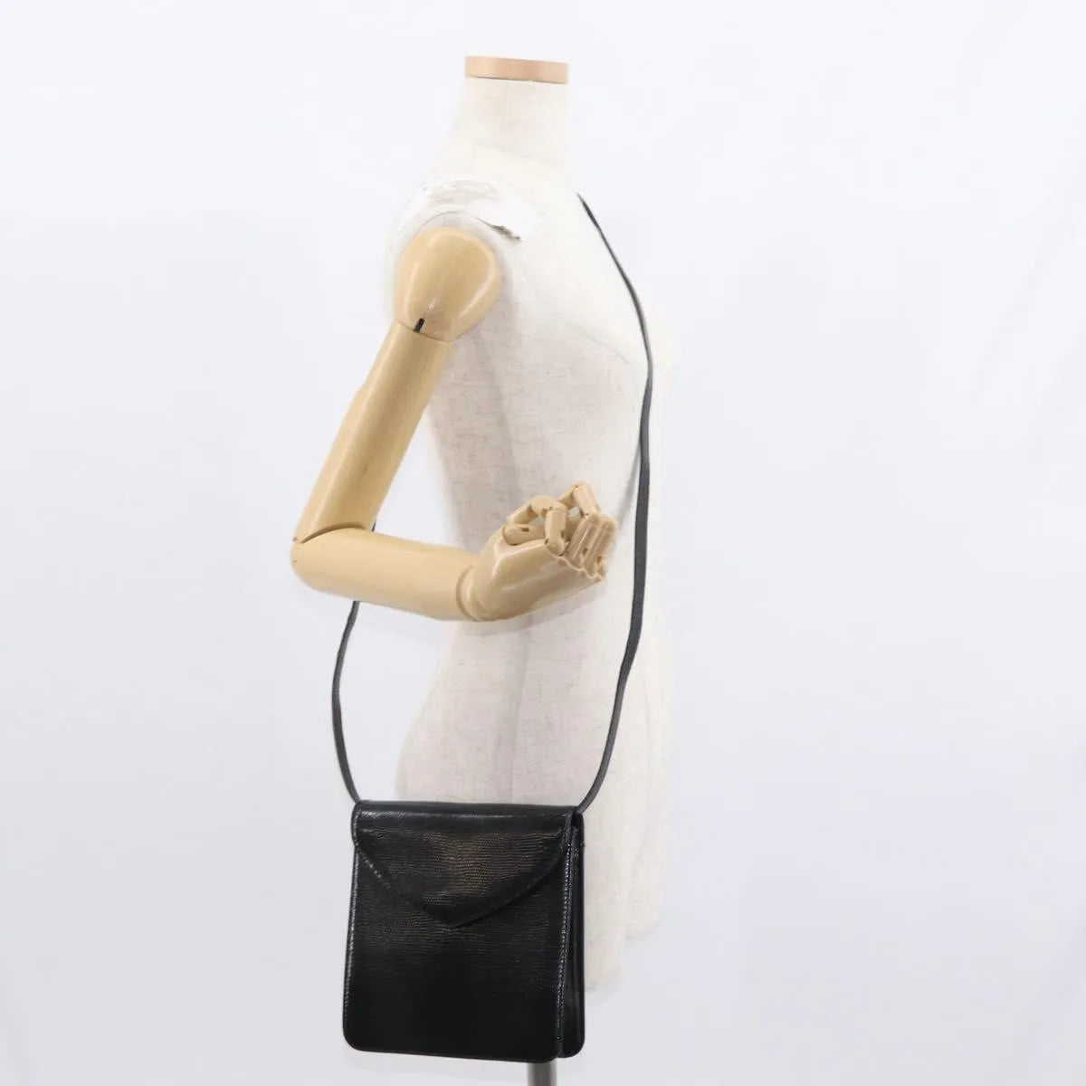 Saint Laurent Vintage Leather, Black, Leather, Shoulder Bag