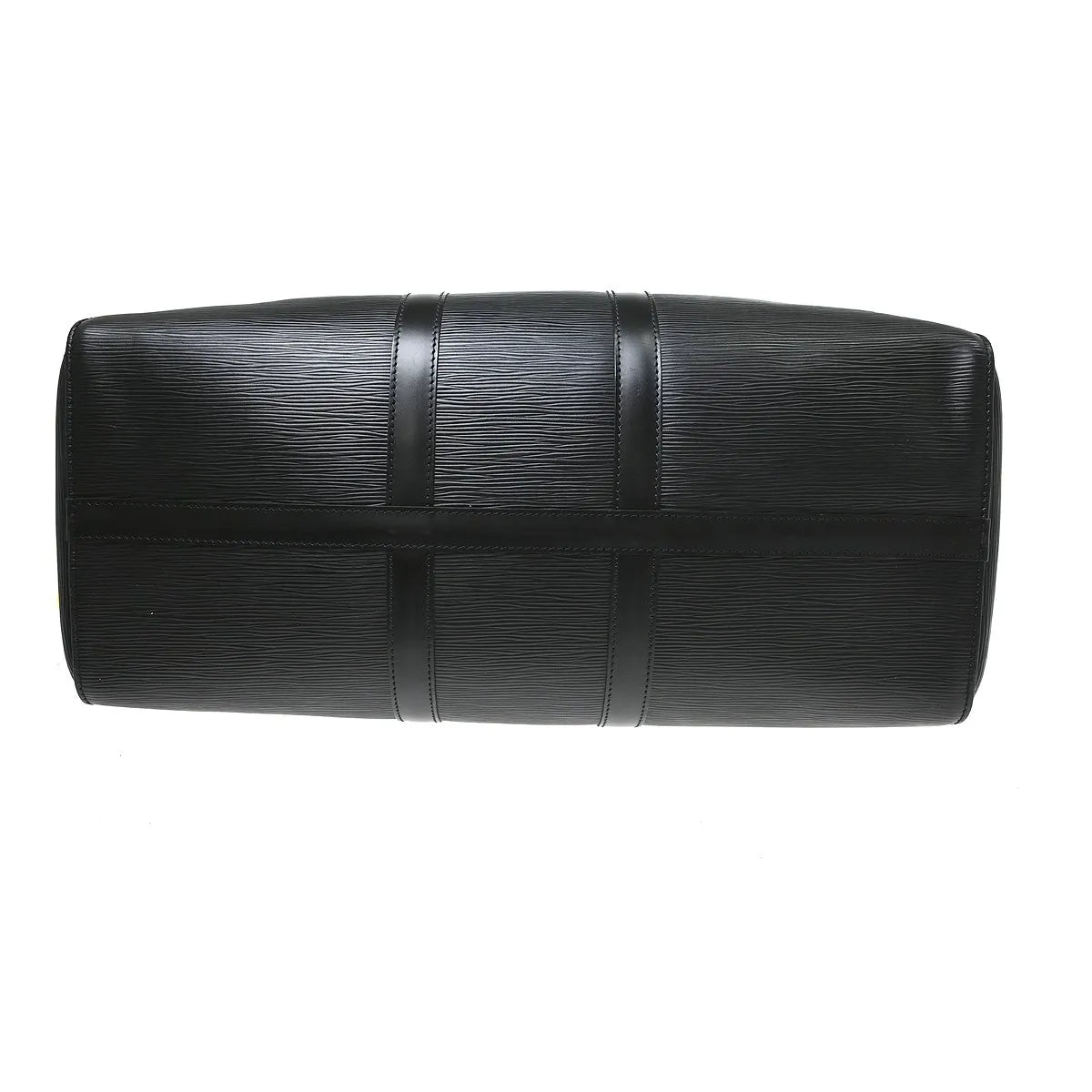 Louis Vuitton Keepall Epi, Black, Leather, Travel Bag
