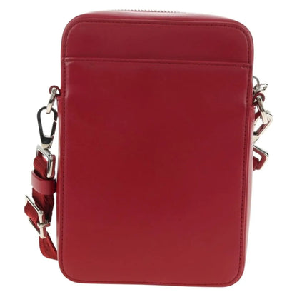 Christian Dior World Tour Zip Messenger Oblique Galaxy Leather, Red, Canvas, Shoulder Bag
