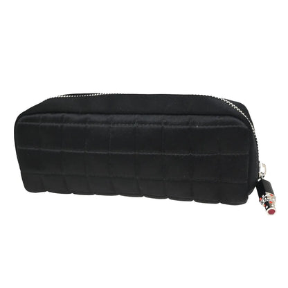 Chanel Chocolate Bar Clutch Nylon, Black, Nylon, Clutch