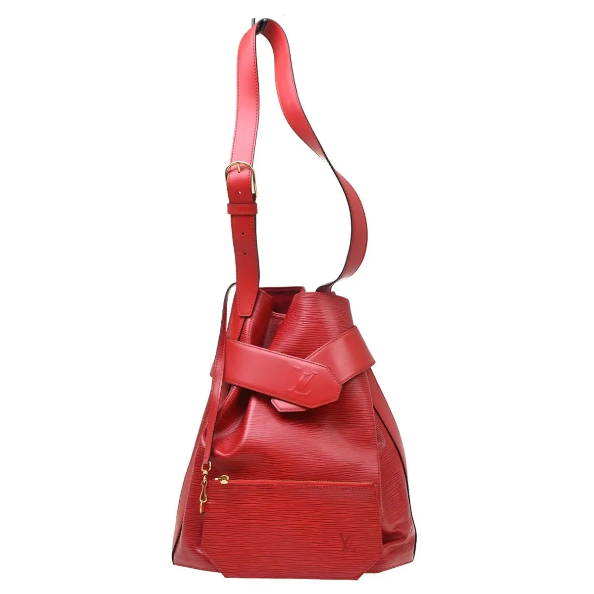 Louis Vuitton Vintage Sac d'Epaule Epi Leather, Red, Leather, Shoulder Bag