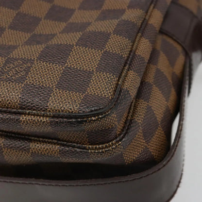 Louis Vuitton Naviglio Damier, Brown, Canvas, Shoulder Bag