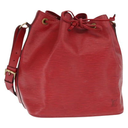 Louis Vuitton Petit Noe Epi Leather, Red, Leather, Shoulder Bag