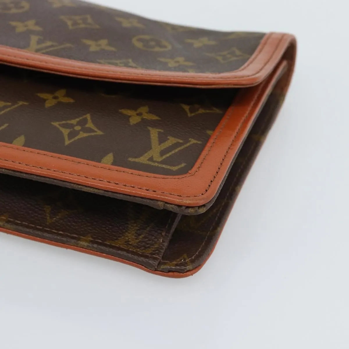 Louis Vuitton Dame Pochette Monogram Canvas, Brown, Canvas, Clutch
