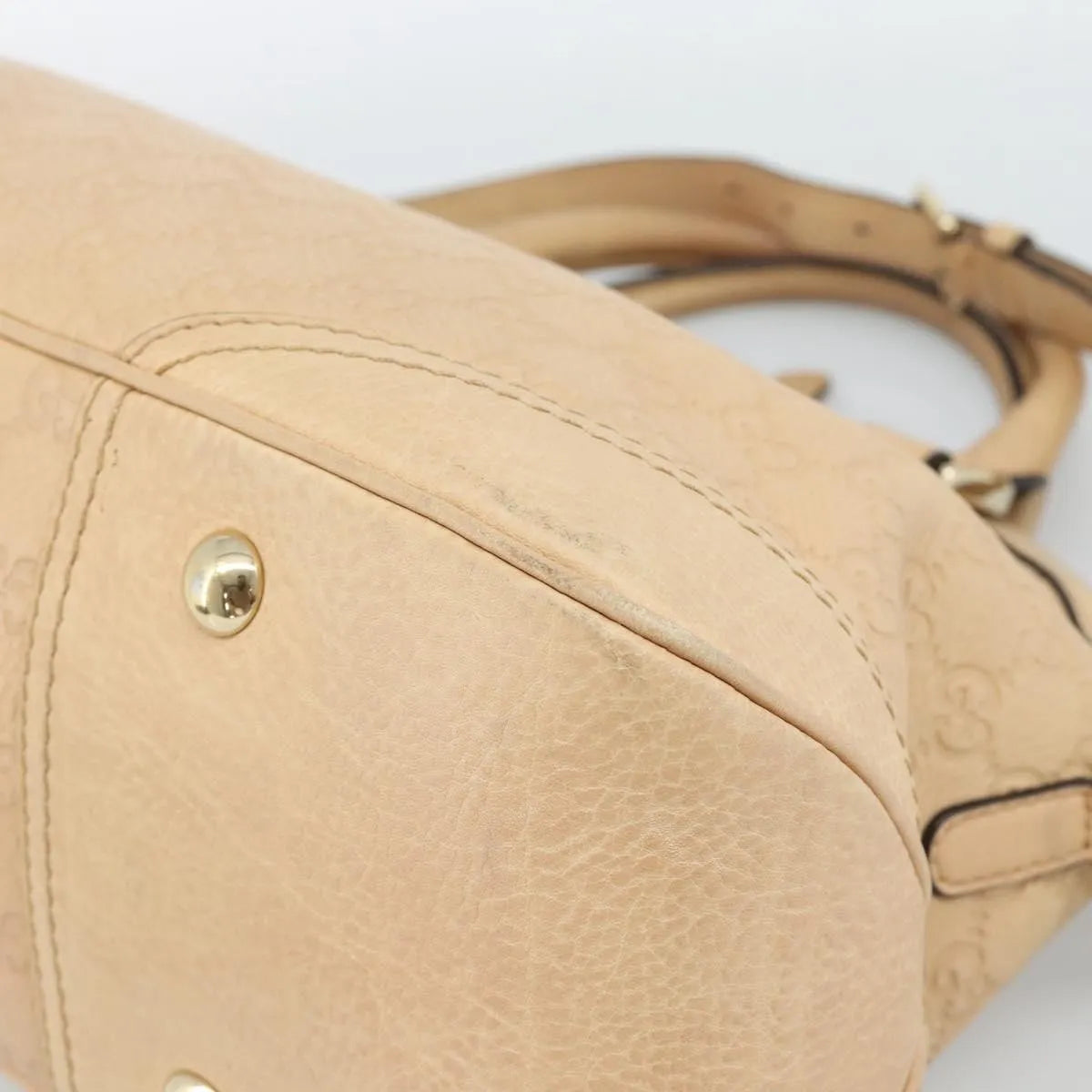 Gucci New Pelham Tote Guccissima Leather, Beige, Leather, Handbag