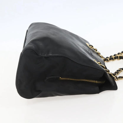 Prada Shoulder Leather, Black, Leather, Shoulder Bag