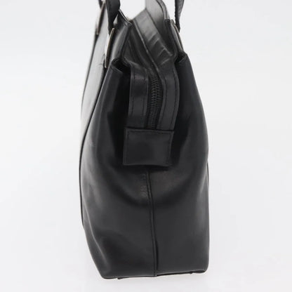 Salvatore Ferragamo Vintage Leather, Black, Leather, Tote Bag