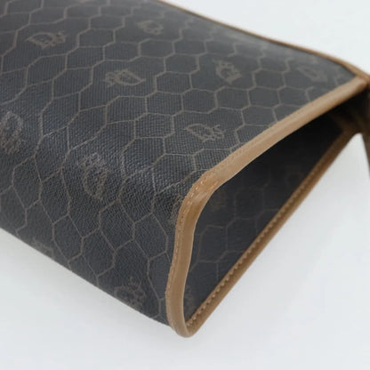 Christian Dior Vintage honeycomb clutch Canvas, Black, Canvas, Clutch