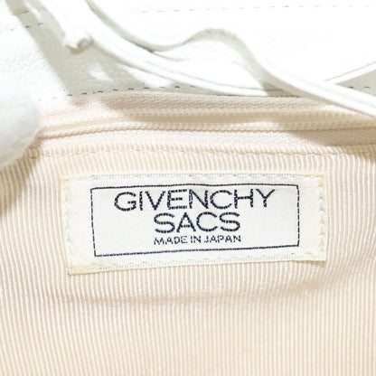 Givenchy Vintage 4G Leather, White, Leather, Shoulder Bag