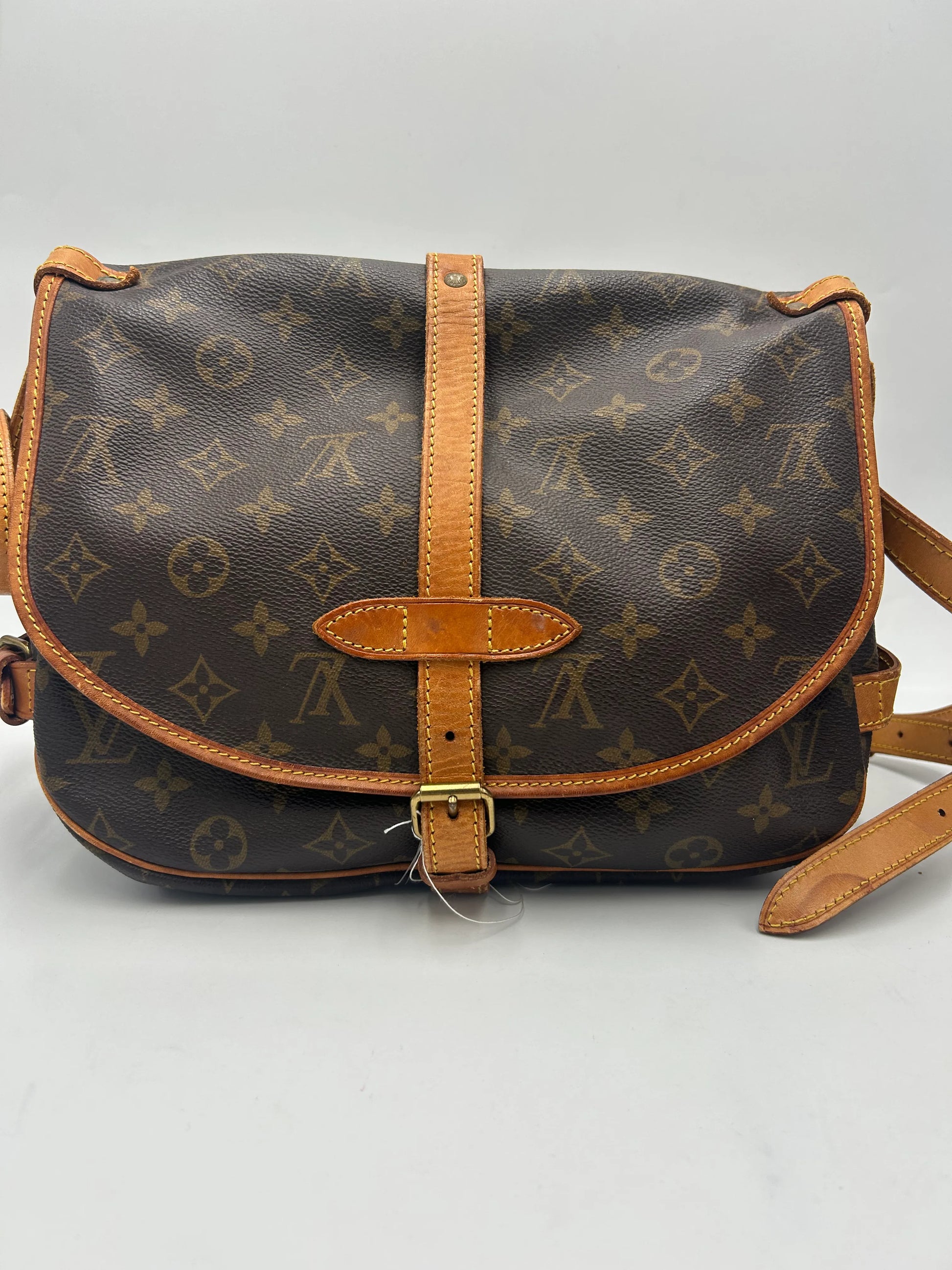 Louis Vuitton Saumur Monogram Canvas, Brown, Canvas, Shoulder Bag