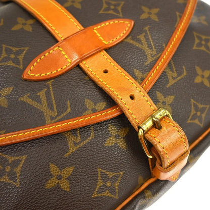Louis Vuitton Saumur Monogram Canvas, Brown, Canvas, Shoulder Bag