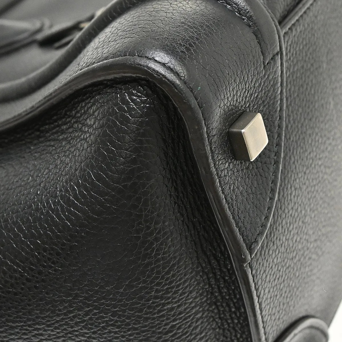 Celine Luggage Grainy Leather, Black, Leather, Tote Bag